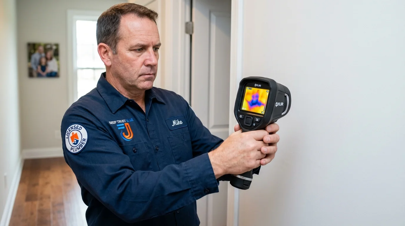 Thermal imaging leak detection by Johns Plumbing LLC in Luverne